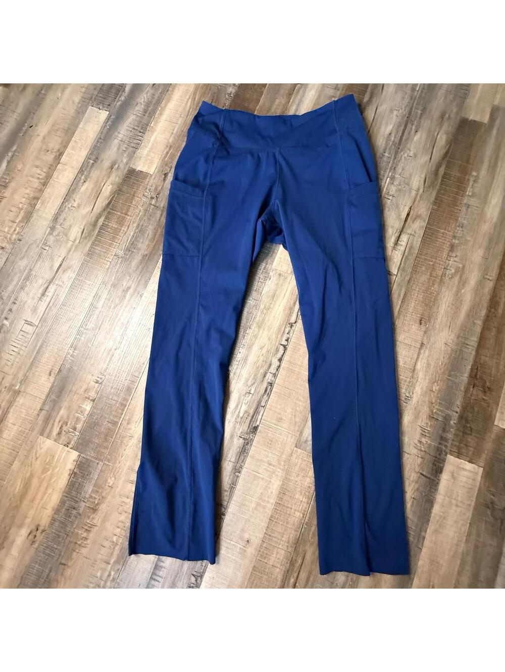 Wink RENEW Women's Straight‎ Leg Yoga Pant in Blue (Large) 32x28 Raw Hem